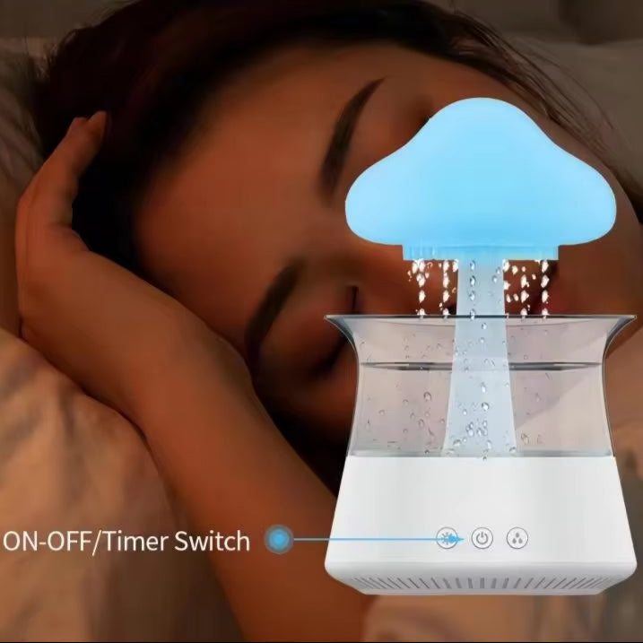 Relax Cloud Rain Diffuser Humidifier Raindrop Aromatherapy Machine Ultrasonic Atomization Humidification Colorful Lamp